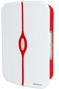 HAVELLS WIRELESS DIGITAL DOORBELL Wireless Door Chime - White and Red, NA